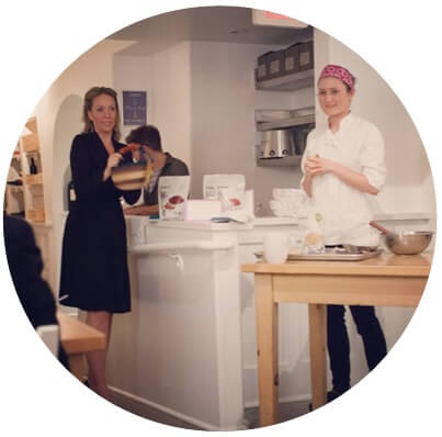 Image of Katie + Lindsay holding their Real Healing Kitchen event