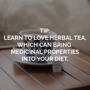 Sugar elimination tip about learning to love herbal tea to help your diet